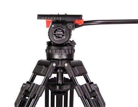 Fotografia de vídeo profissional Tripódio de fibra de carbono de 75 mm de diâmetro de tigela com um único cabo