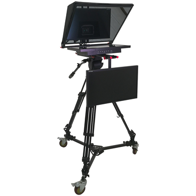 Teleprompter de estúdio de tela dupla TY21G2 com PTZ Caster Tripod com suporte ao Windows 8