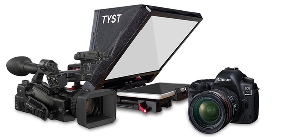 Teleprompter de tablet pad portátil TYSVideo para teleprompter de câmera DSLR e filmagem