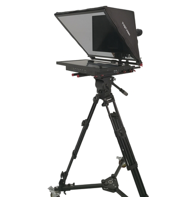 Teleprompter de estúdio de 22 polegadas para entrevistas de transmissão