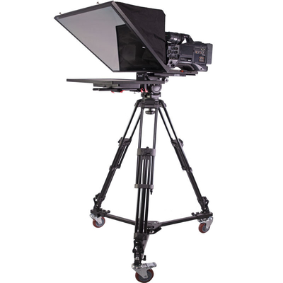 Teleprompter de estúdio de 22 polegadas para entrevistas de transmissão