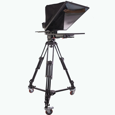 Teleprompter de estúdio de 22 polegadas para entrevistas de transmissão