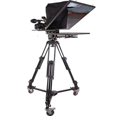 Kit de Teleprompter de 2 mm para estúdio de transmissão de 24 polegadas e distância de 10 a 30 pés