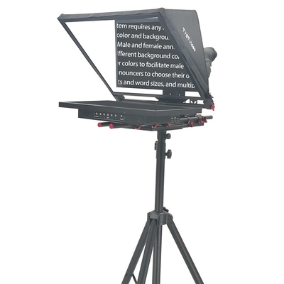 24 polegadas Single Screen Wireless Remoter Tripod Anunciante de Transmissão Teleprompter para transmissão ao vivo