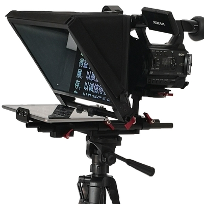Esportes ao vivo Entrevista portátil Tablet Teleprompter TS310 7-13 polegadas 1 Set Câmera 2-20 pés Flight Case