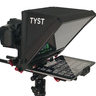 Esportes ao vivo Entrevista portátil Tablet Teleprompter TS310 7-13 polegadas 1 Set Câmera 2-20 pés Flight Case
