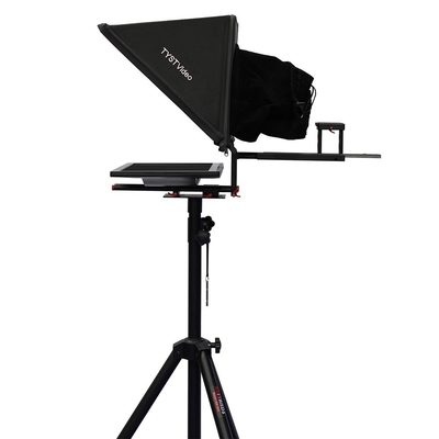 TS200 20 polegadas Single Screen Tempered Glass Studio TV Broadcasting Prompter com tripé