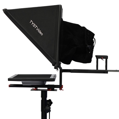 Melhor Teleprompter de 20 polegadas para Entrevista Equipamento de Transmissão de TV Esportes ao Vivo Preto