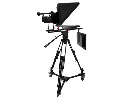 Equipamento de estúdio de transmissão de televisão de tela dupla de 24 polegadas com câmera de sinal e controle remoto sem fio