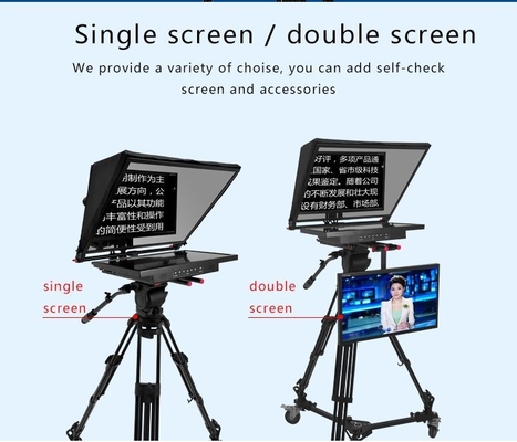 TYSTVideo Teleprompter incorporado para Studio Room Win 7 suportado 97% de transmissão de luz