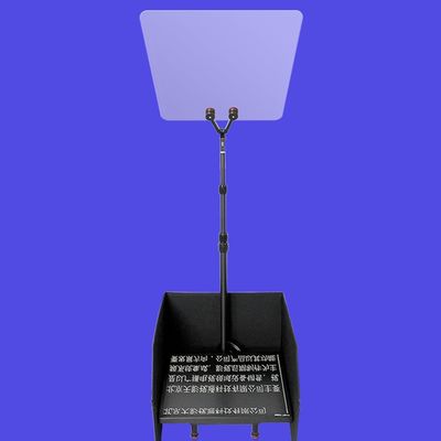 Altura de vidro ajustável de 17 polegadas Teleprompter para videoconferências de TV e eventos ao vivo