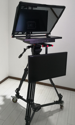Tripódio e Casters Metal Universal Teleprompter TP150 HD Reflexão DSLR