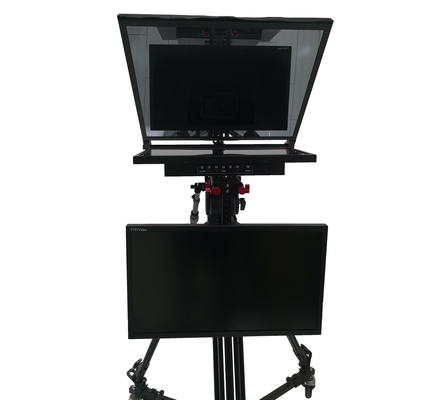 Prompter de estúdio de transmissão ao vivo de 24 polegadas com computador embutido e suporte de vídeo Bestview