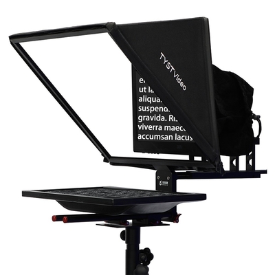 Teleprompter de transmissão ao vivo de vídeo de 20 polegadas para distância operacional de 10 a 30 pés