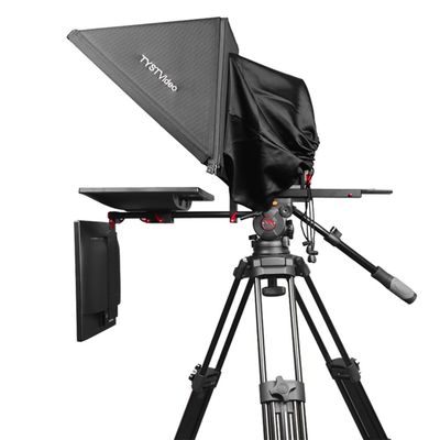 TS-T110/24D 24 polegadas tela dupla transmissão ao vivo auto-verificação de tela PTZ tripé remoto sem fio Teleprompter