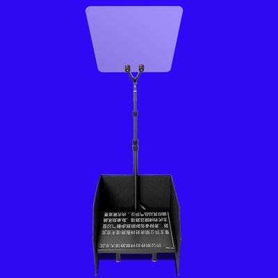 Teleprompter de 17 polegadas para videoconferências de TV e eventos ao vivo 97% de transmissão de luz