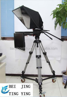 Teleprompter de estúdio profissional TS-T110/22D para interior ou exterior com tela de auto-verificação
