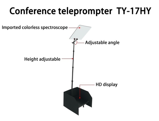 Teleprompter para 97% de transmissão de luz