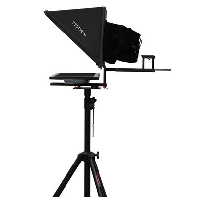 TS240 Teleprompter de transmissão de TV de 24 polegadas Studios VIDEO com controlador sem fio
