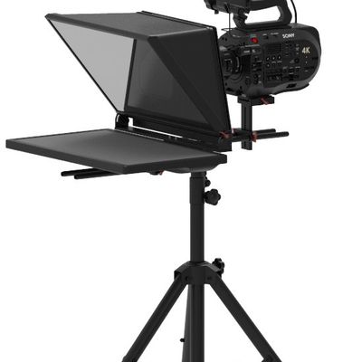 TS200 Teleprompter 20 polegadas Single Monitor Studio Autocue com montador de suporte ajustável