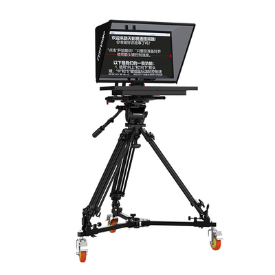 Teleprompter de monitor grande com alta resolução e vídeo TYST com linguagem suportada