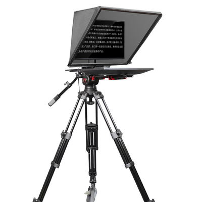 Teleprompter de transmissão em direto de 24 polegadas TYST com estrutura de metal e capô de nylon