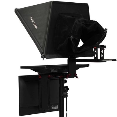 Inglês Alumínio Teleprompter Flight Case portátil para tablets 20 polegadas Monitor