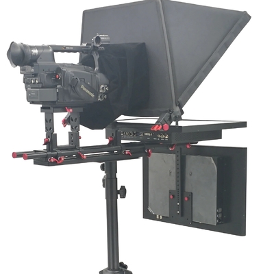 Teleprompter de tela dupla de 20 polegadas e 97% de transmissão de luz