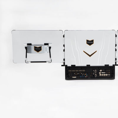 Fonte de sinal da Internet 17,3 polegadas Equipamento de transmissão ao vivo em três telas para jogos esportivos portáteis ao ar livre