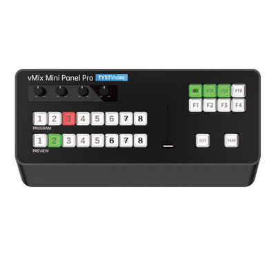 Painel de controle de gravação e transmissão de vídeo TYSTV Vmix Mini Directing Switch Keyboard