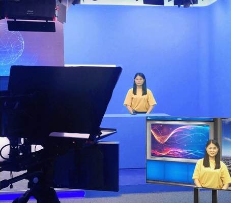 TYSTVideo Estúdio Profissional Teleprompter de tela dupla de 22 polegadas