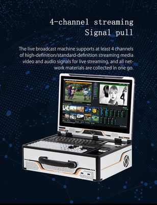 16G RAM 17,3 polegadas Sistema de transmissão ao vivo com tecnologia avançada de áudio e rádio