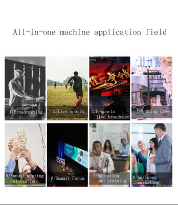 Switch de transmissão de transmissão ao vivo All-in-One 17.3 Monitor Estação de vídeo portátil com 1T ROM