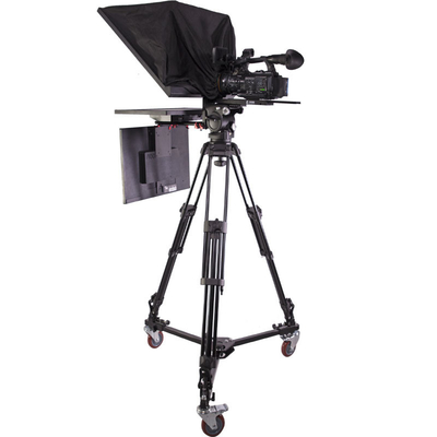 Teleprompter de monitor duplo de 24 polegadas para transmissão de voz ao vivo OEM