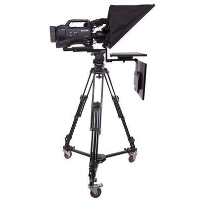 Teleprompter de monitor duplo de 24 polegadas para transmissão de voz ao vivo OEM