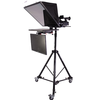 TS2200 Teleprompter de estúdio de tela dupla para aplicação esportiva em direto