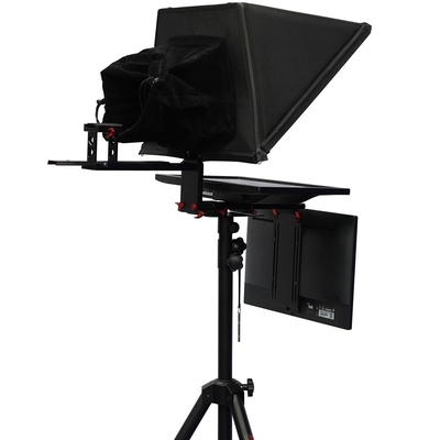 TS2200 Teleprompter de estúdio de fala e transmissão de tela dupla de 22 polegadas