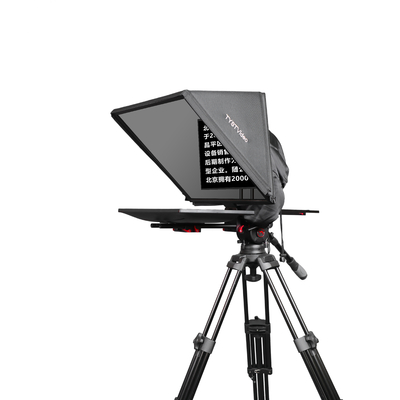 Teleprompter de estúdio de televisão e transmissão de 24 polegadas com controle remoto de vídeo Tyst de 5 metros