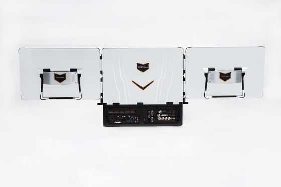 Transmissão ao vivo Máquina All-in-One com Switcher de 12 canais e monitor de 17,3"