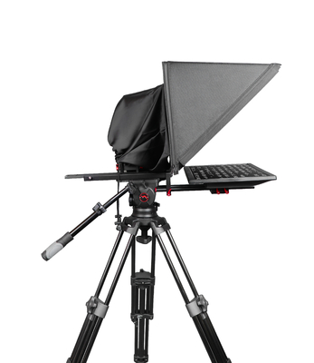 Teleprompter de estúdio de televisão e transmissão de 24 polegadas com controle remoto de vídeo Tyst de 5 metros