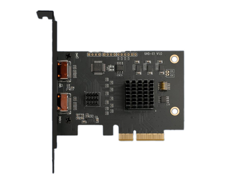 Cartão de captura de vídeo de áudio 4K de montagem SMD profissional para gravação ao vivo e OBS