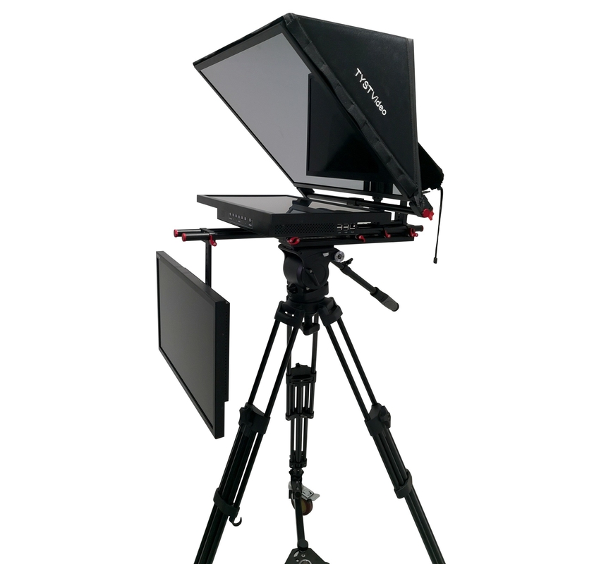 TY-24G2 Pro 24&quot; Dual Screen Studio Teleprompter A ferramenta definitiva para a transmissão de notícias