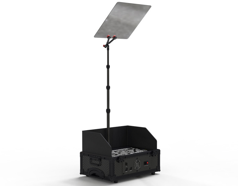 Teleprompter de vidro ajustável de altura de 22 polegadas para videoconferências de TV e eventos ao vivo