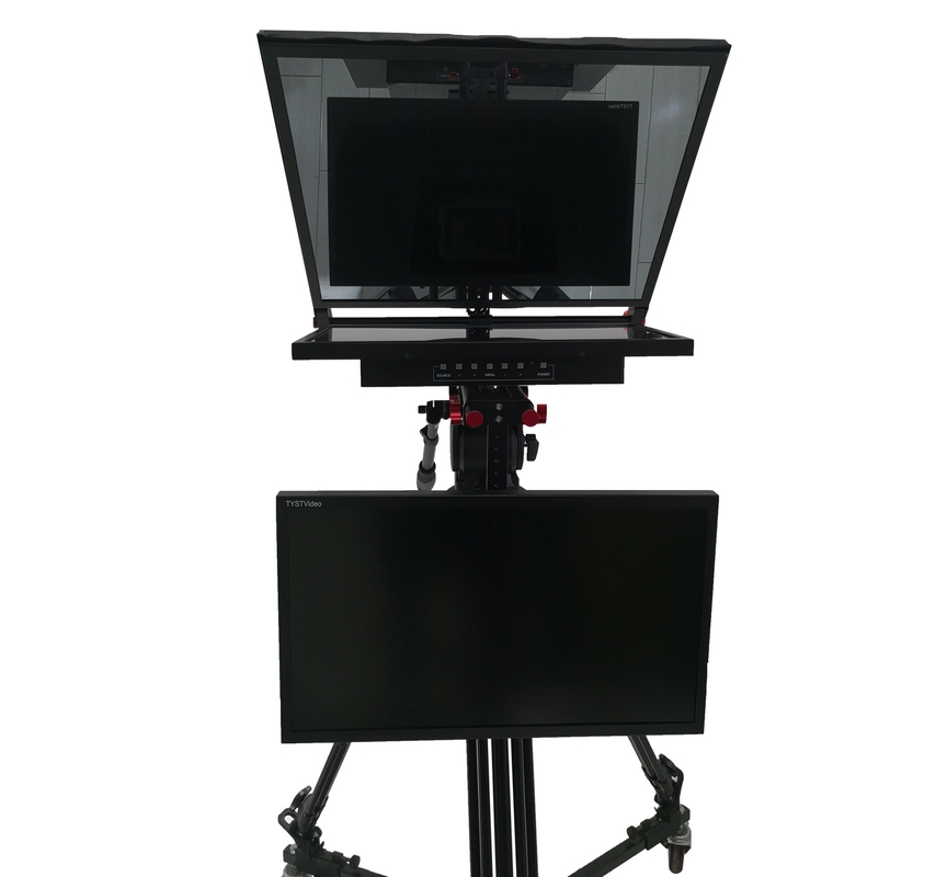 Prompter de estúdio de transmissão ao vivo de 24 polegadas com computador embutido e suporte de vídeo Bestview