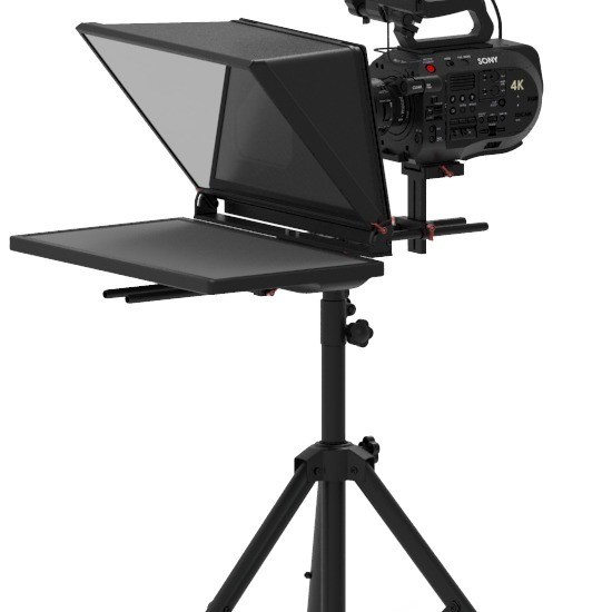 TS200 Teleprompter 20 polegadas Single Monitor Studio Autocue com montador de suporte ajustável